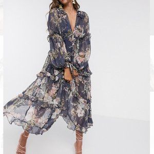 ASOS DESIGN Floral Midi dress, 4